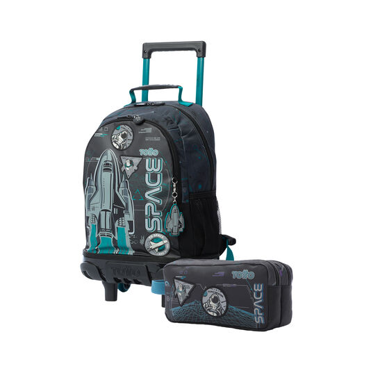 Kit escolar mochila de ruedas + estuche Apolo image number 1
